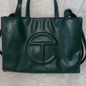 Telfar Medium Green Shopping Bag